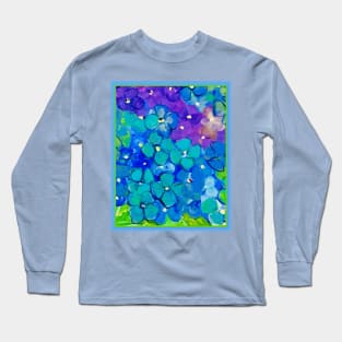 Blue Hydrangeas Long Sleeve T-Shirt